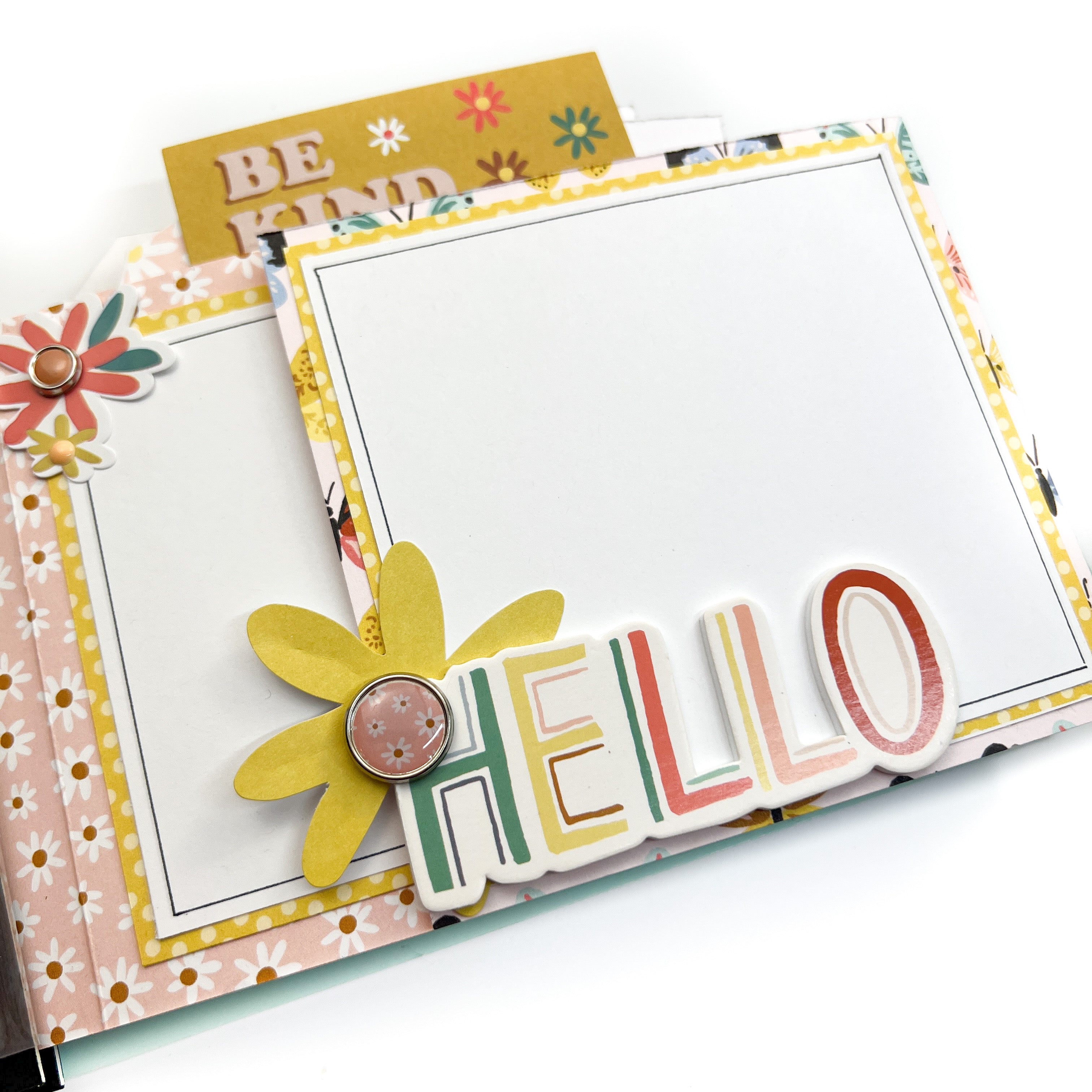Boho Sunshine 4x6 Flipbook with Chipboard Cover