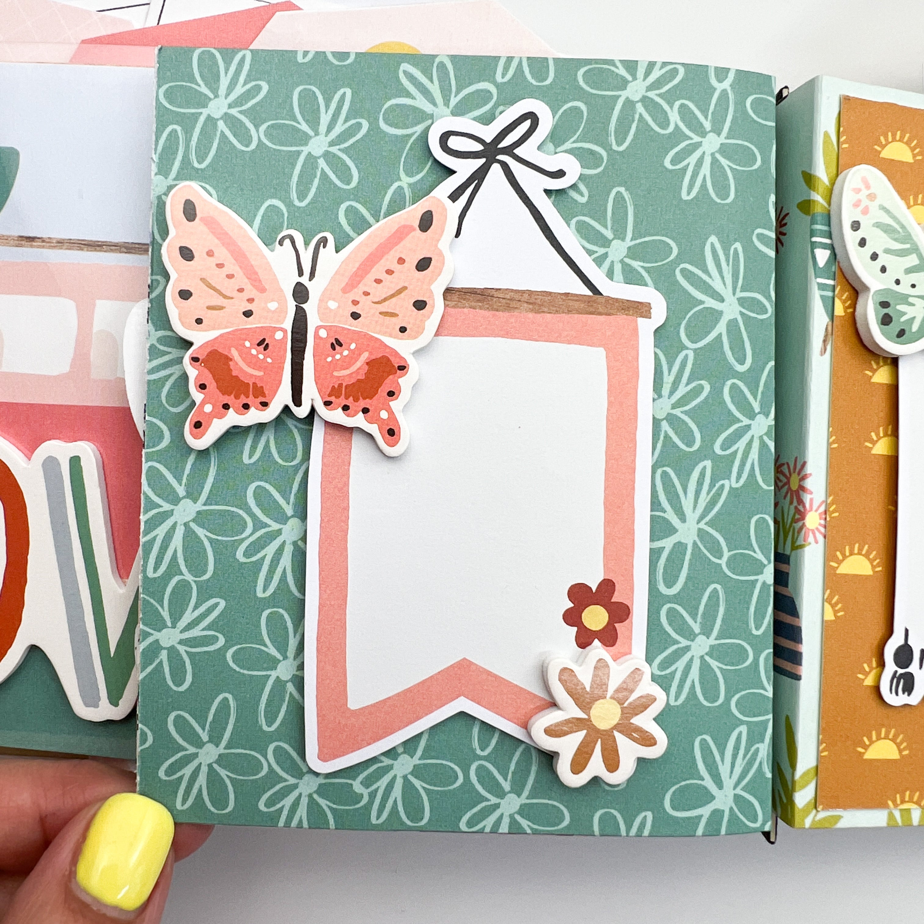 Boho Sunshine 4x6 Flipbook with Chipboard Cover