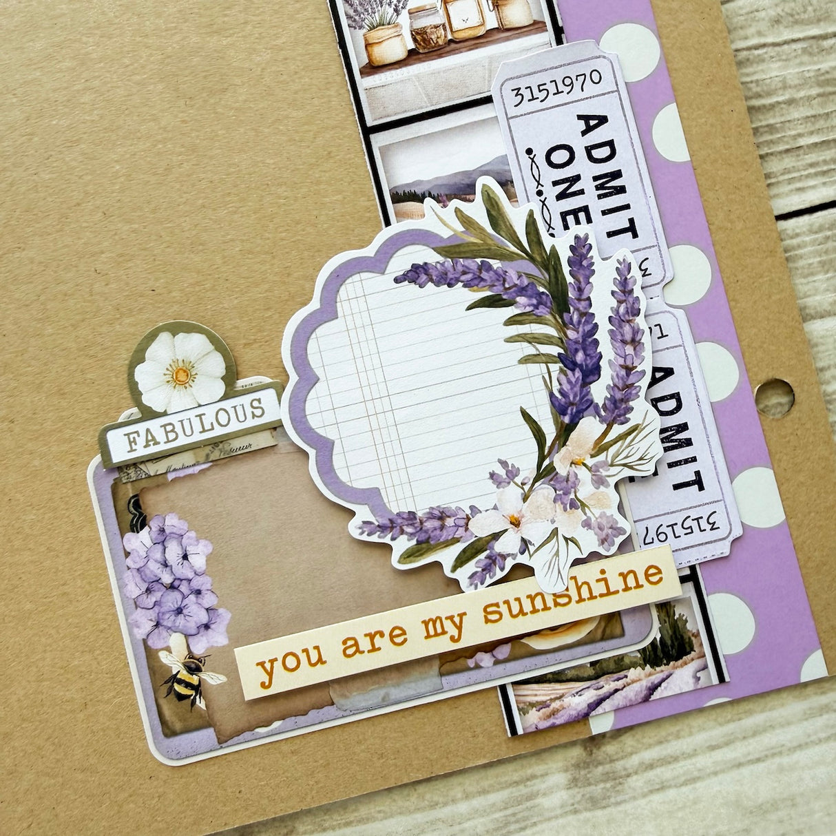 Simple Vintage Lavender Fields Mini Album ๐๐ฏ
