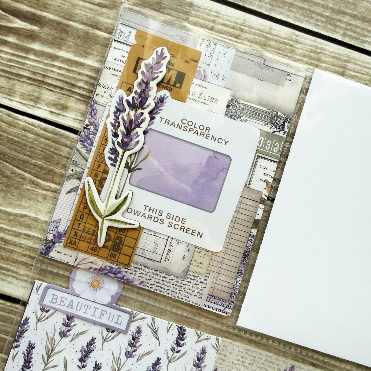 Simple Vintage Lavender Fields Mini Album ๐๐ฏ