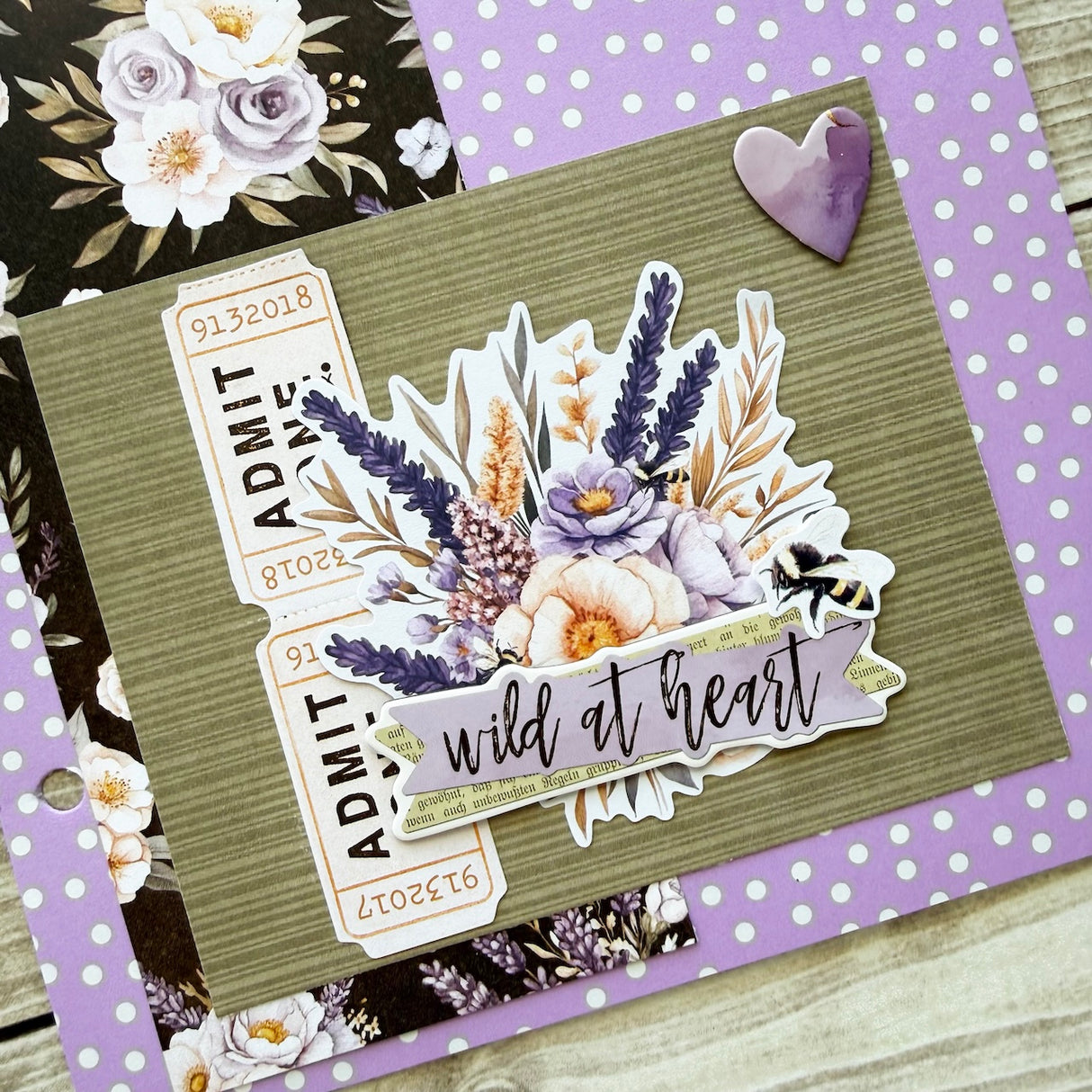 Simple Vintage Lavender Fields Mini Album ๐๐ฏ
