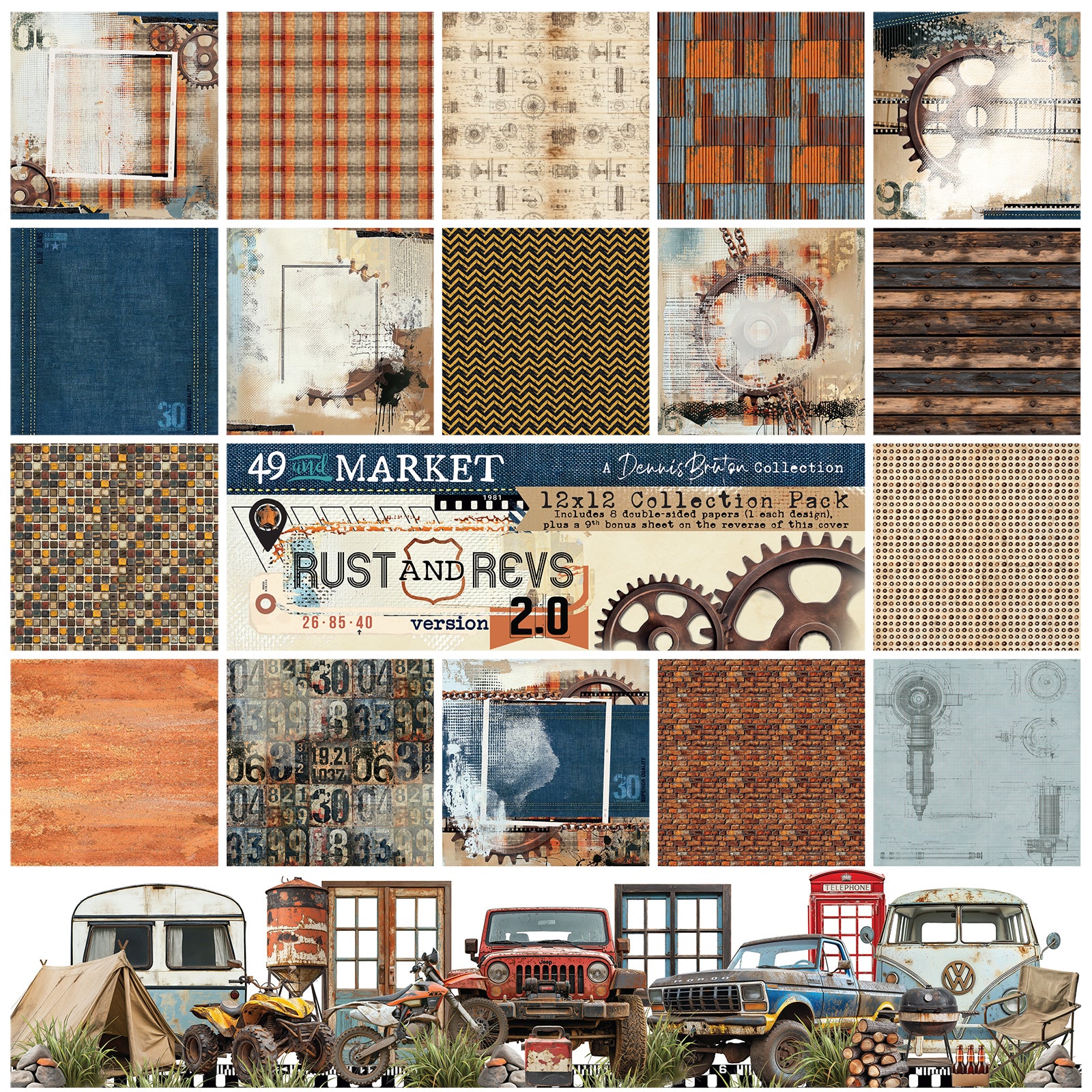Rust & Revs 2.0- 12x12 Collection Pack