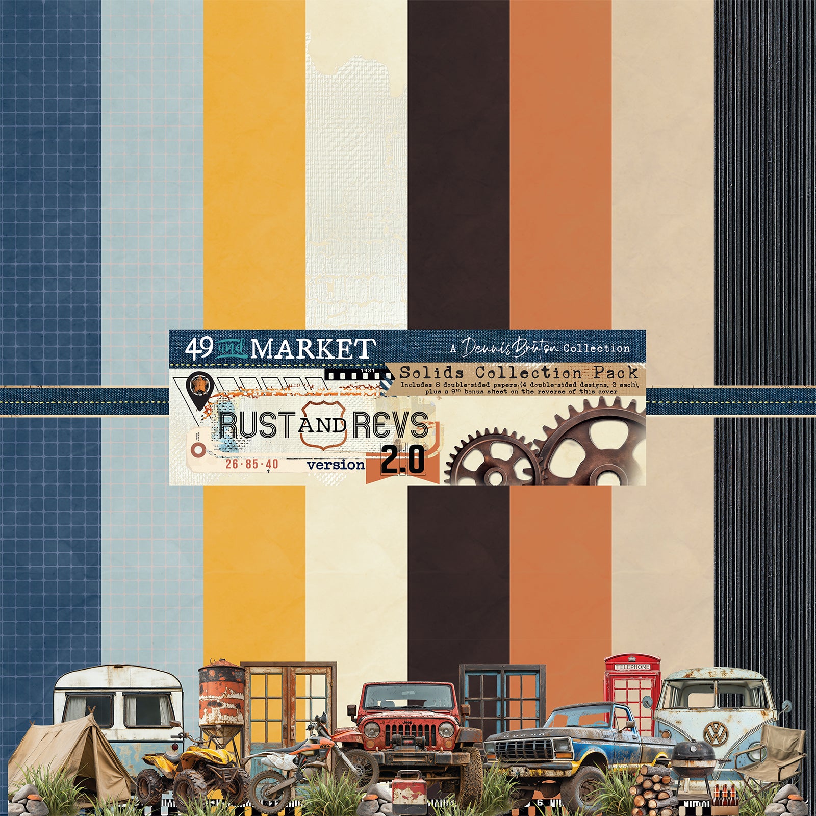 Rust & Revs 2.0 Solids 12"X12"