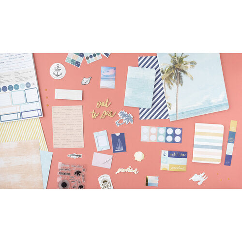 Set Sail Collection - Ephemera with Gold Foil Accents (42 pieces)