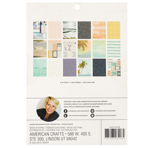 Heidi Swapp - Set Sail Collection - 6x8 Paper Pad