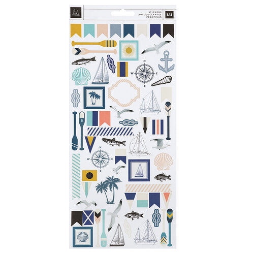 Set Sail Collection - 6 x 12 Cardstock Stickers
