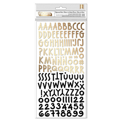 American Crafts Glitter Accents and Alphabet Chipboard 