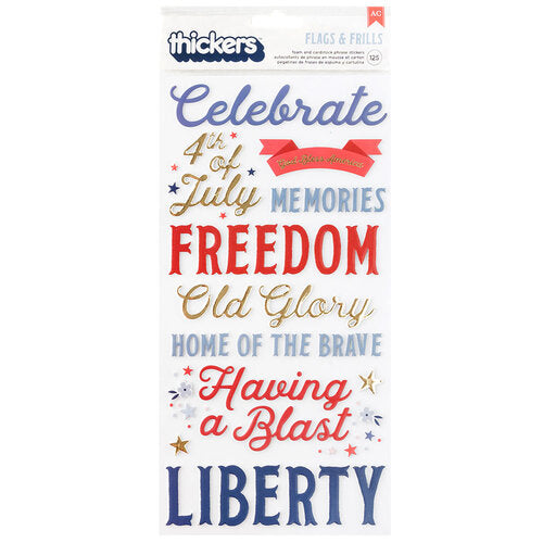 Flags And Frills Collection - Thickers - Phrase