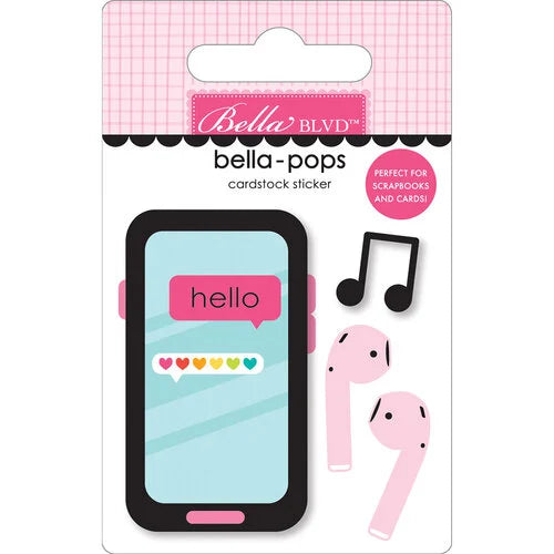 Bella-Pops 3D Stickers - Where's my phone?