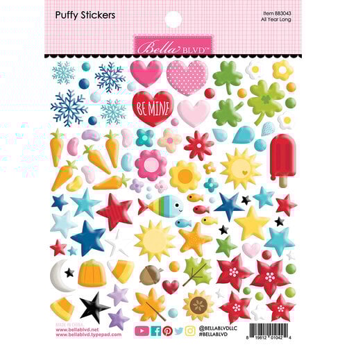 Bella Blvd - Puffy Stickers - All Year Long
