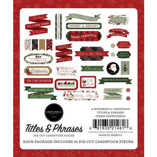 A Wonderful Christmas Collection - Ephemera - Titles