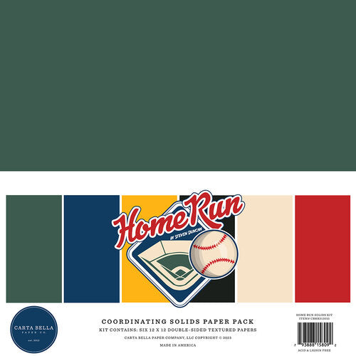 Home Run Collection - 12 x 12 Paper Pack - Solids