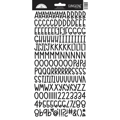 Doodlebug Design - Monochromatic Collection - Cardstock Stickers - Beetle Black Sunshine
