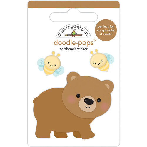 Doodle-Pops Cardstock Sticker - Honey Bear