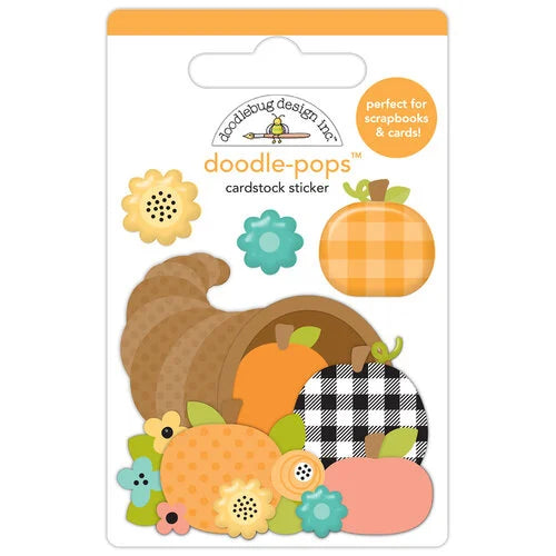 Doodle-Pops - 3D Cardstock Sticker - Horn A Plenty