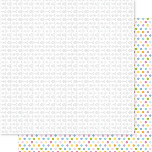 Bella Blvd - Meow Collection - 12 x 12 Double Sided Paper - Fishbones