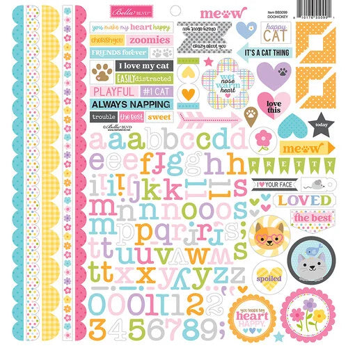 Bella Blvd - Meow Collection - Cardstock Stickers - Meow Doohickey