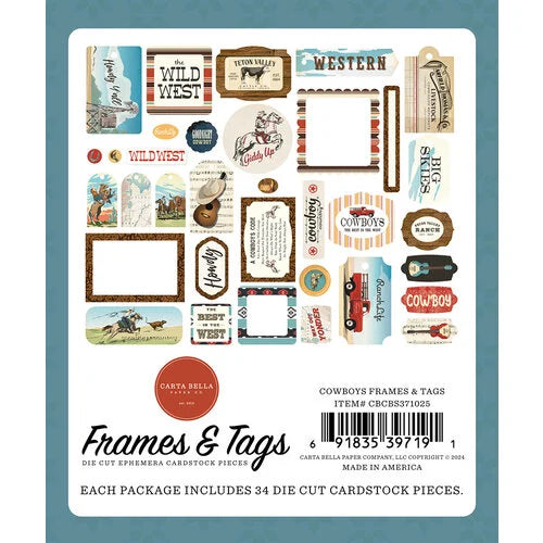Cowboys Collection - Frames And Tags