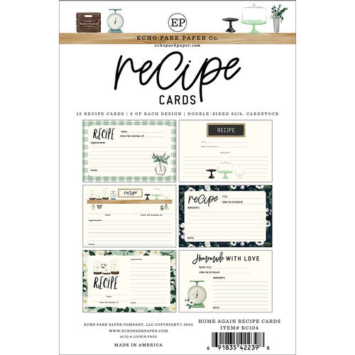 Recipe Cards Collection - Recipe Cards - Home Again
