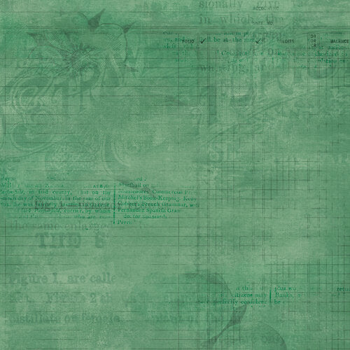 Simple Vintage Berry Fields Collection - 12 x 12 Double Sided Paper - Sky
