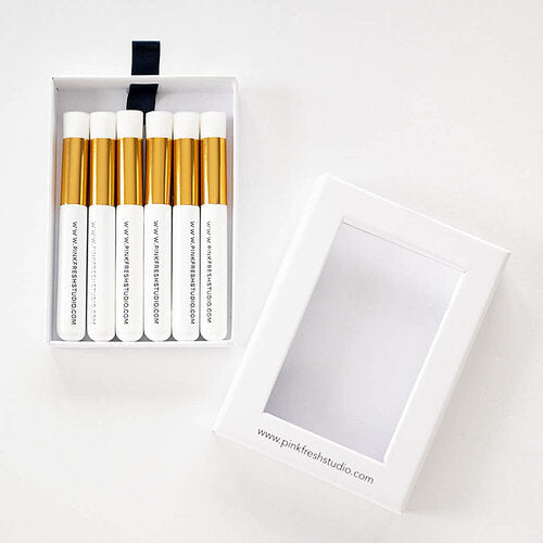 Pinkfresh Studio - Essentials Collection - Blending Brush Set - 0.5 Inch - 6 Pack