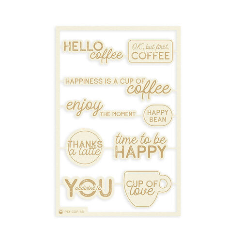 Coffee Break Collection - Light Chipboard Embellishments - 07