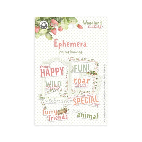 Woodland Cuties Collection - Ephemera - Frames and Words