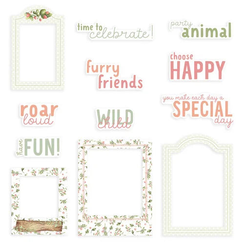 Woodland Cuties Collection - Ephemera - Frames and Words