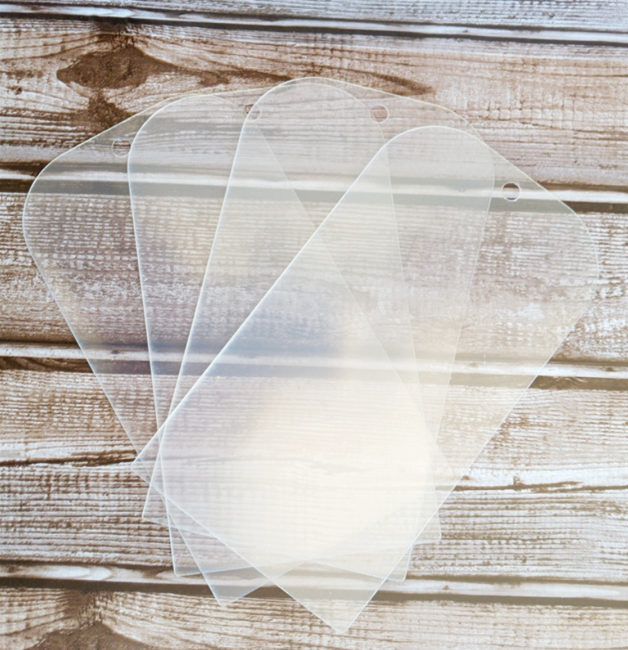 Acrylic Rounded #10 Tags