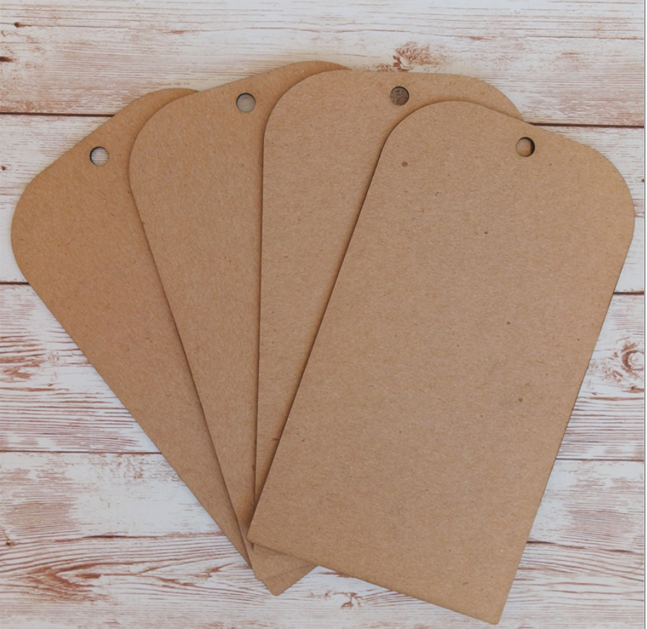 Chipboard Rounded #10 Tags