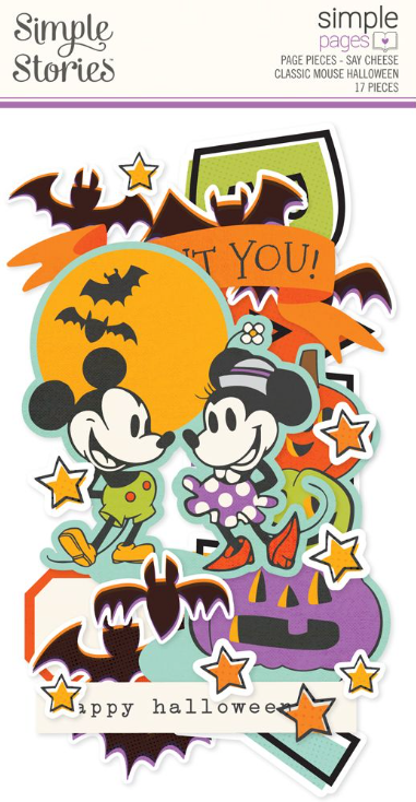 Simple Stories Say Cheese Classic Mouse Halloween Simple Pages Page Pieces **PRE-ORDER**