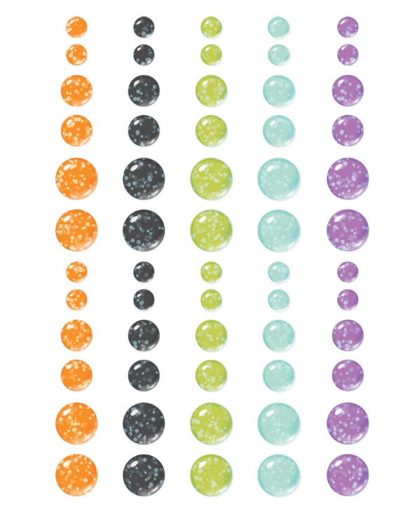 Simple Stories Say Cheese Classic Mouse Halloween Glitter Enamel Dots **PRE-ORDER**
