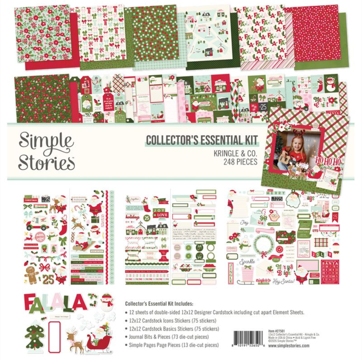 Simple Stories Kringle and Co Collector's Essential Kit **PRE-ORDER**