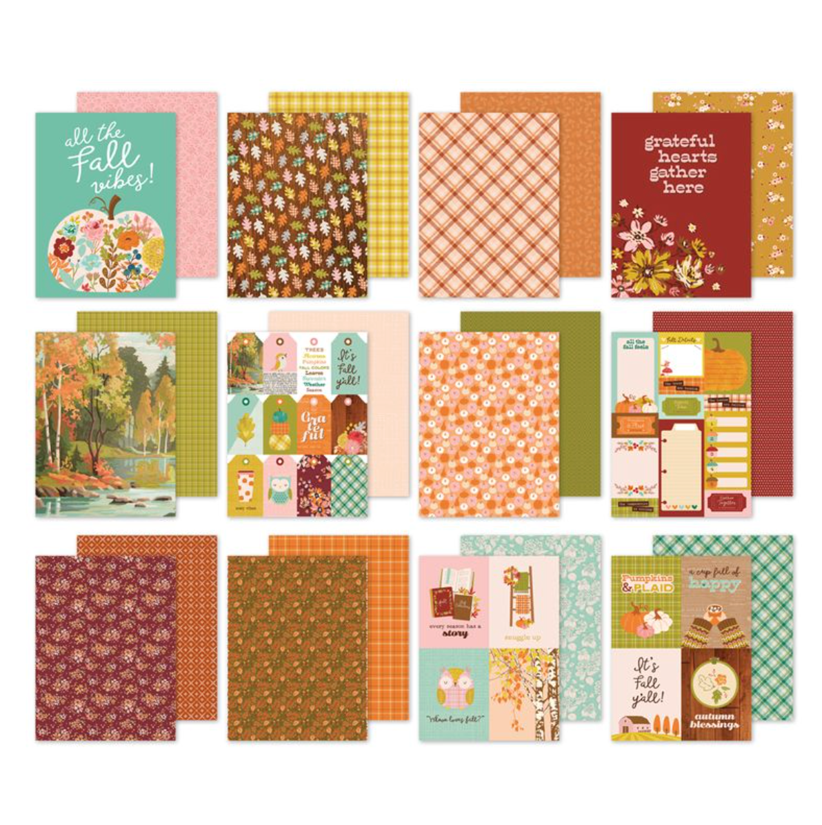 Simple StoriesPumpkins and Plaid 6x8 Pad **PRE-ORDER**