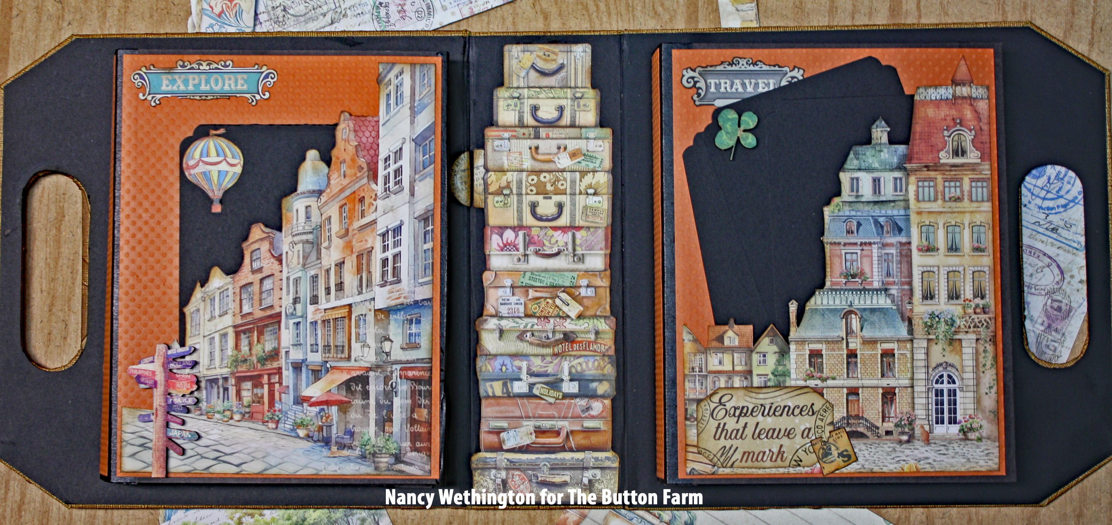 Art of Traveling Briefcase Album *** Digital Tutorial only ***No Products Shipped