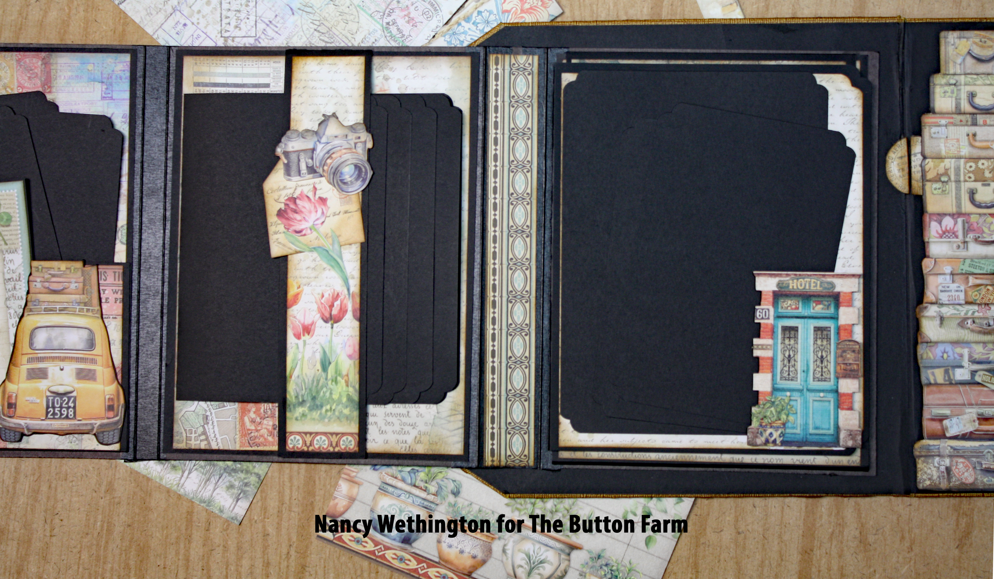Art of Traveling Briefcase Album *** Digital Tutorial only ***No Products Shipped