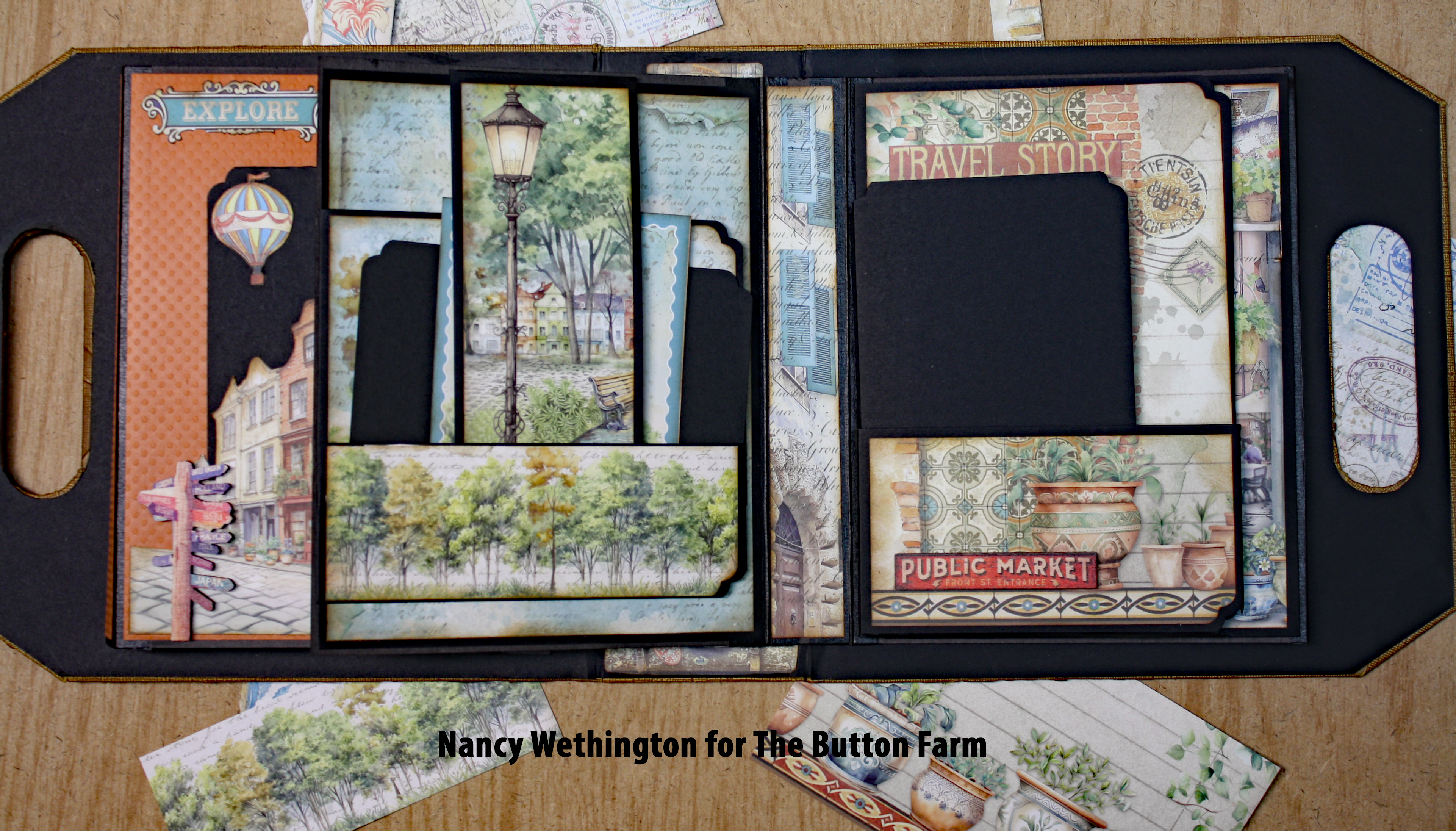 Art of Traveling Briefcase Album *** Digital Tutorial only ***No Products Shipped