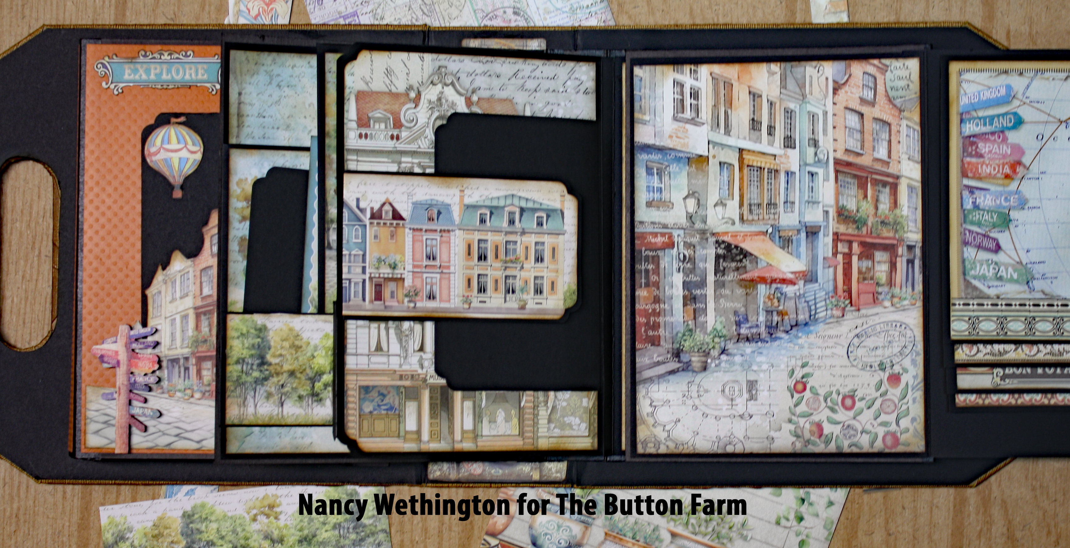 Art of Traveling Briefcase Album *** Digital Tutorial only ***No Products Shipped