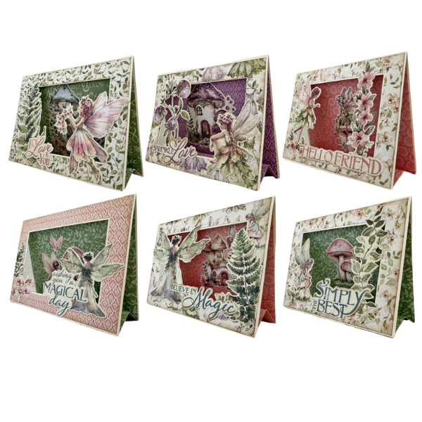 Graphic 45 Card Class Series Vol 5 2025 - Fairy Boutique – Standing Frame Card Set