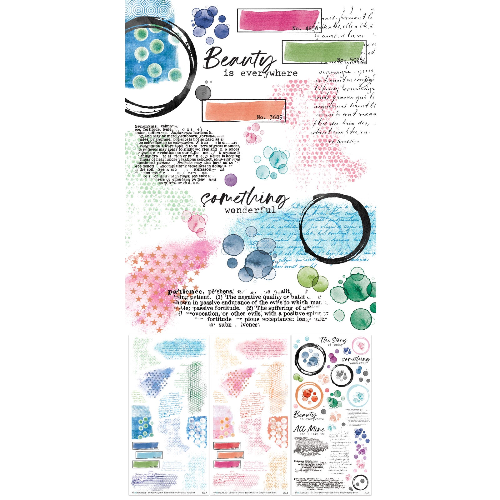 Blendable Rub-On Transfer Set "6"X12" - The Flower Emporium