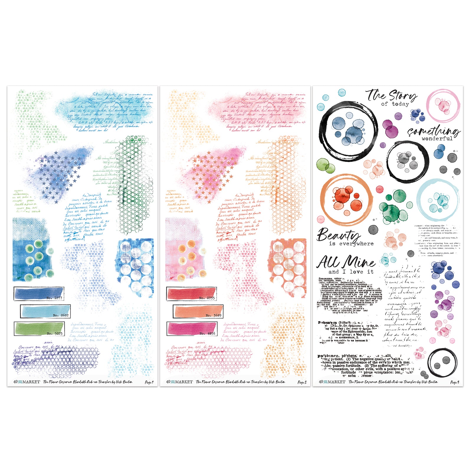 Blendable Rub-On Transfer Set "6"X12" - The Flower Emporium