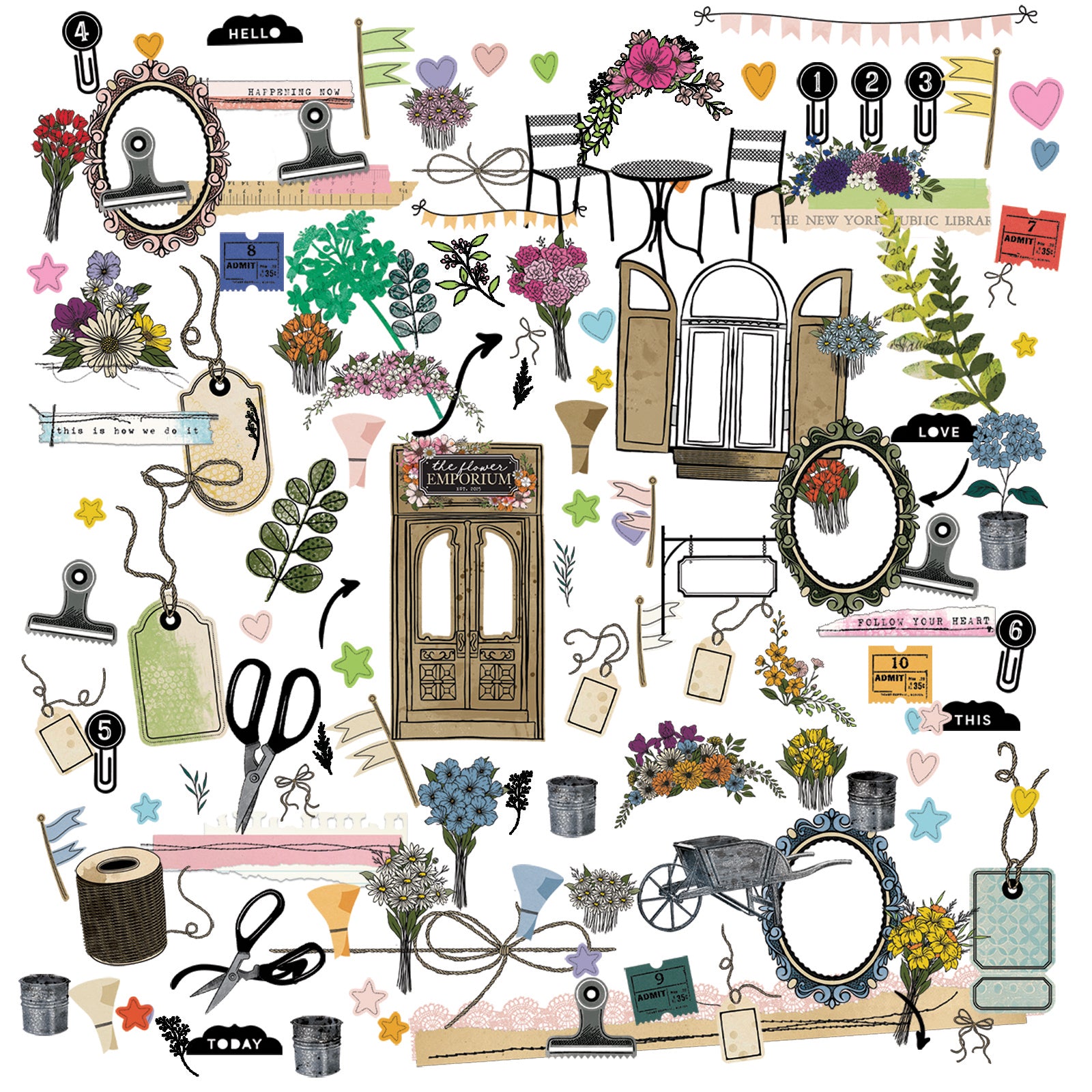 The Flower Emporium Elements Laser Cut Outs