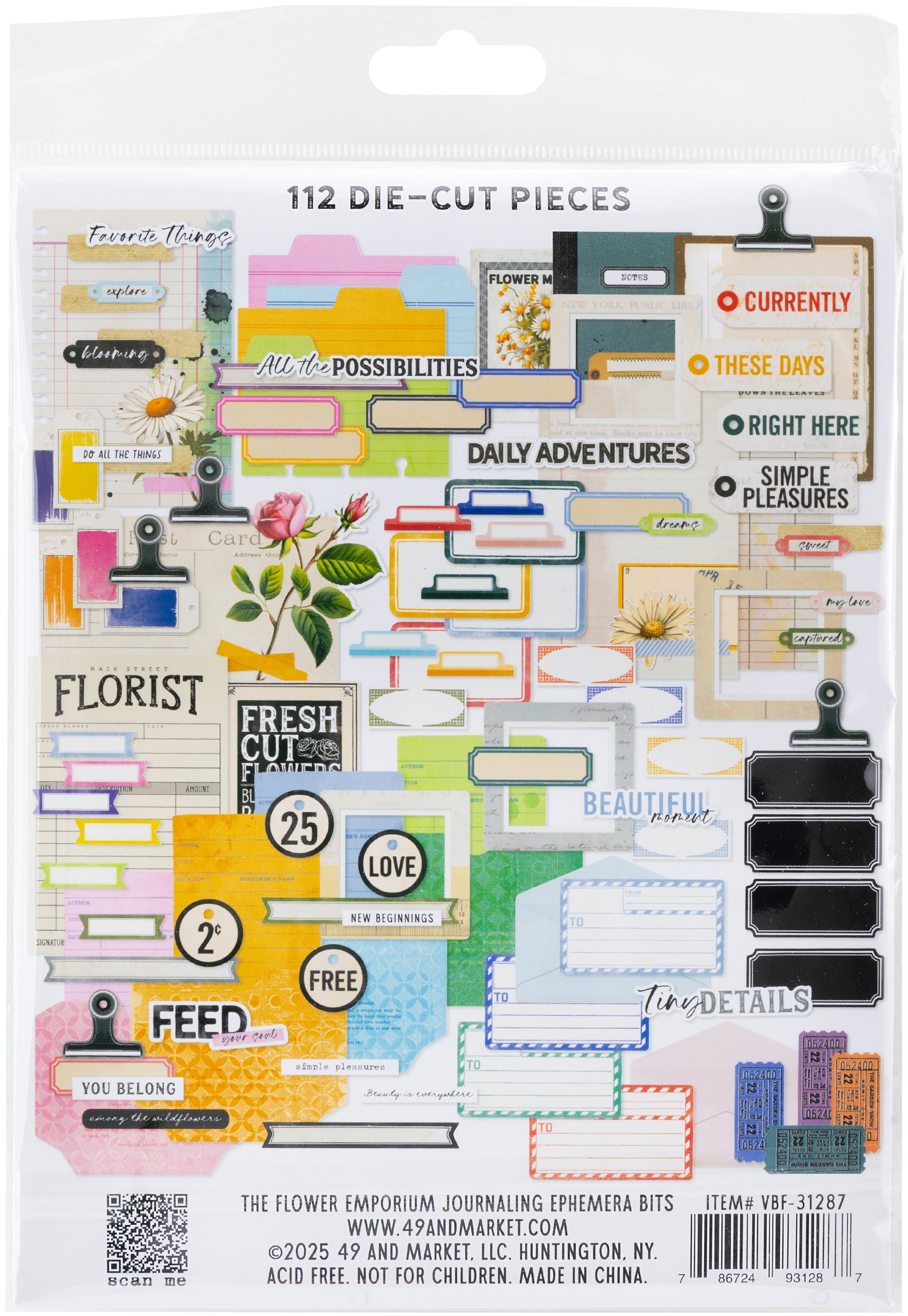The Flower Emporium Journaling Die-Cuts