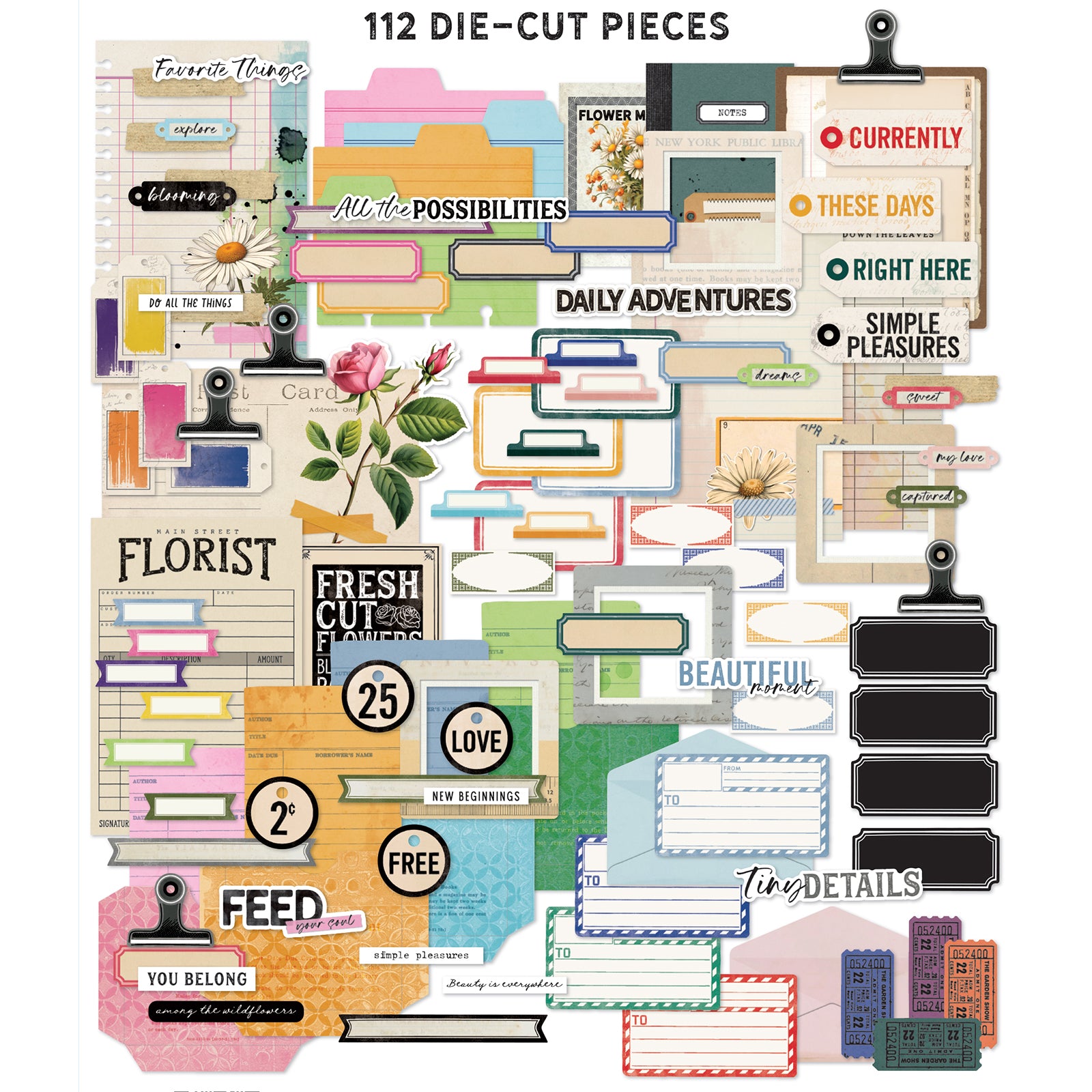 The Flower Emporium Journaling Die-Cuts