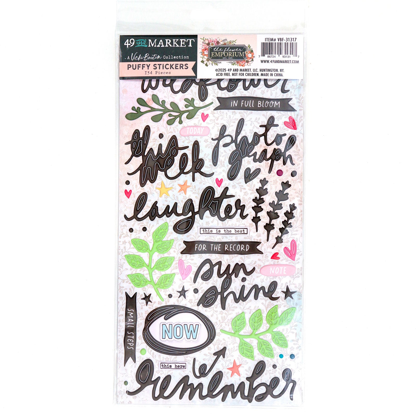 The Flower Emporium - Puffy Stickers