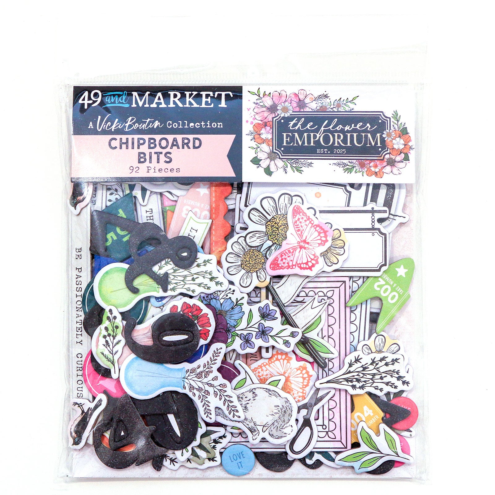 The Flower Emporium Chipboard Bits 92/Pkg