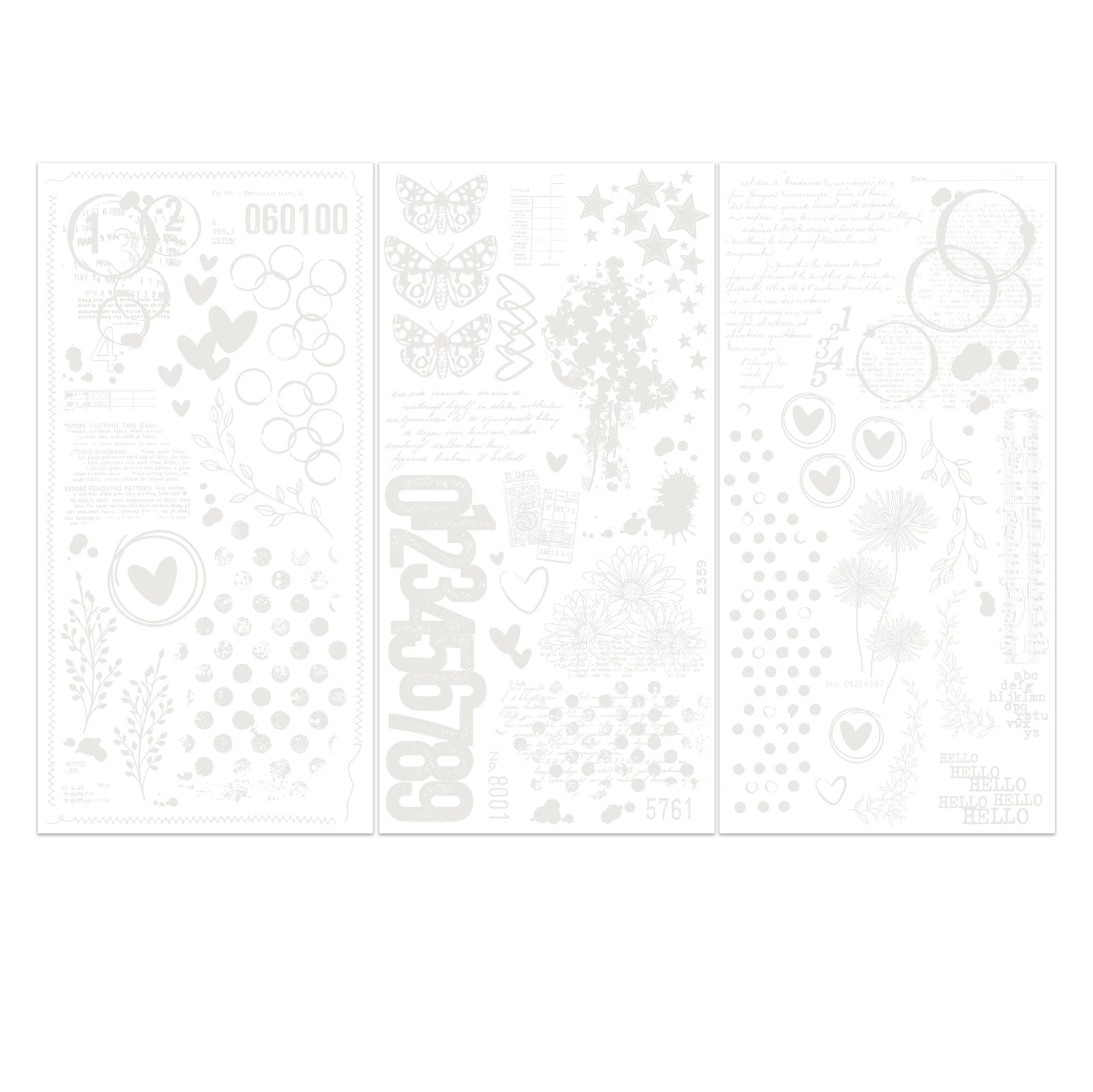 Irresistible Curiosities Rub-on Transfers by Vicki Boutin