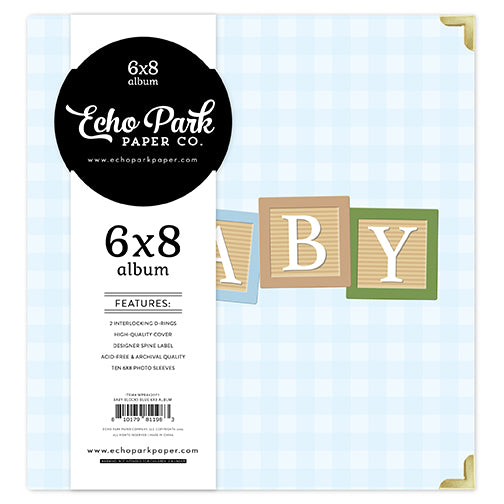 Winnie The Pooh Baby Album 6"X8" Baby Blocks Blue