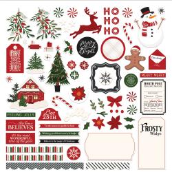 PhotoPlay Card Kit Stickers Holly & Ivy