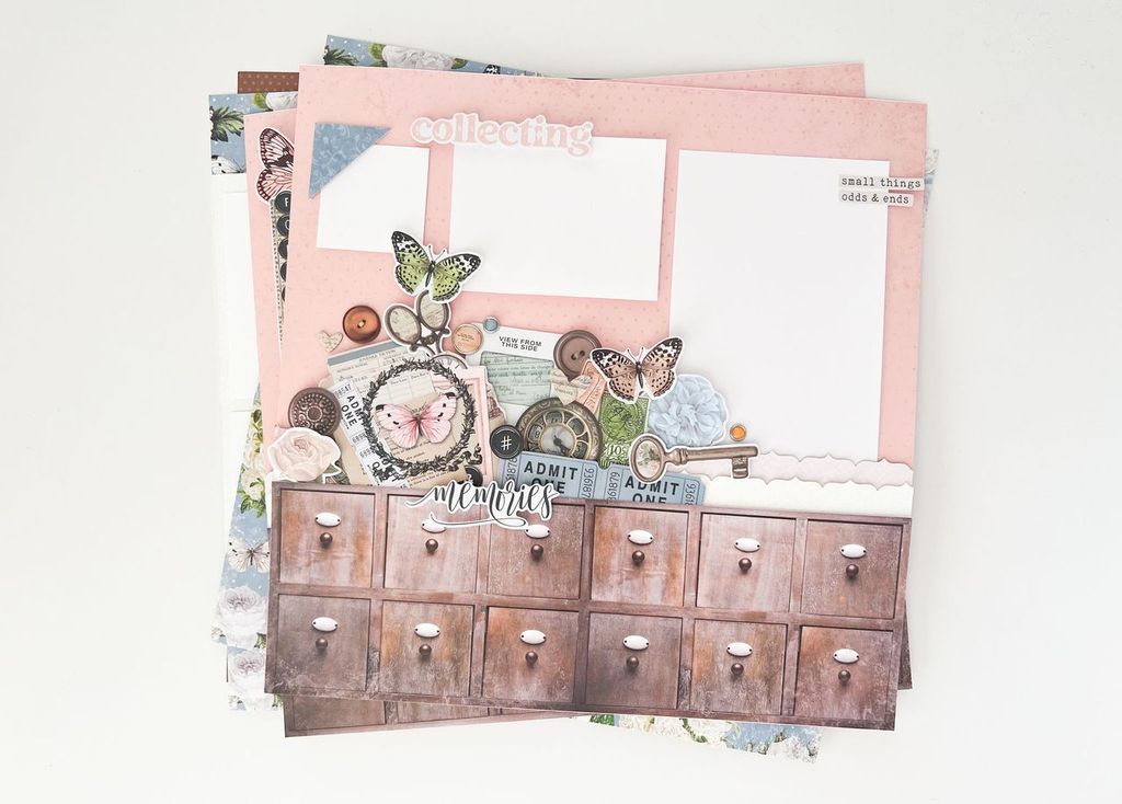 Simple Vintage Junk Drawer Layouts